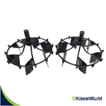 Big Cage Paddy Weeding Wheels for Petrol Power Tiller – 2 Pcs